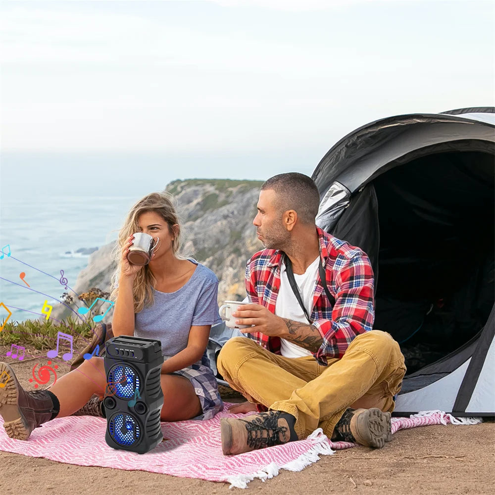 1000W Portable Bluetooth Outdoor Speaker Music Stereo Subwoofer Bass USB Power Supply For Dancing Party Family Karaoke Speaker