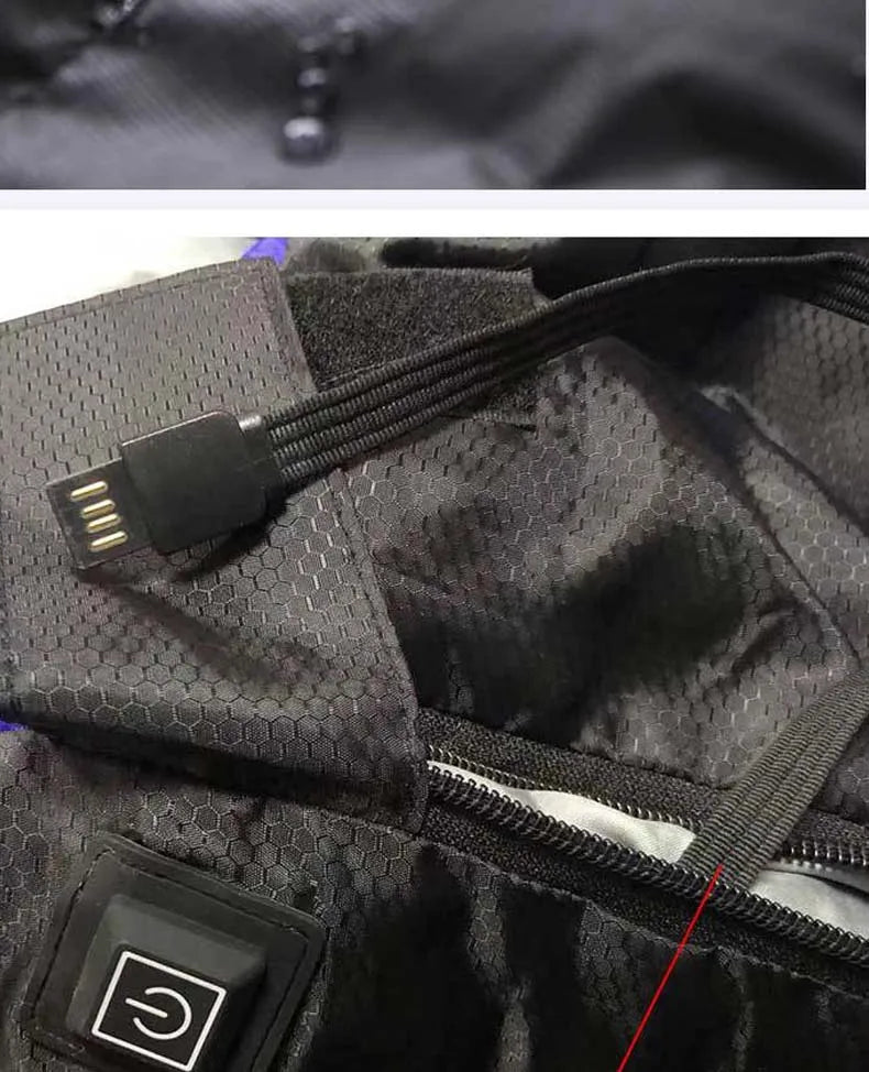 Heated Down Cotton Sleeping Bags USB Power Supply Backpacking Lightweight Waterproof Gear Equipment for Outdoor Travel Hiking