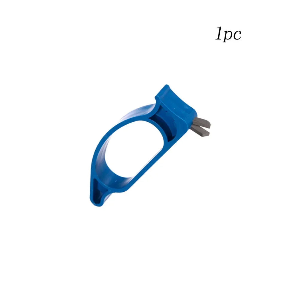 1/2/3pcs Winter Ice Fishing File Portable Blue Spiral Drilling Bit ABS Diamond Ice Auger Blade Sharpener Outdoor Tackles Tools