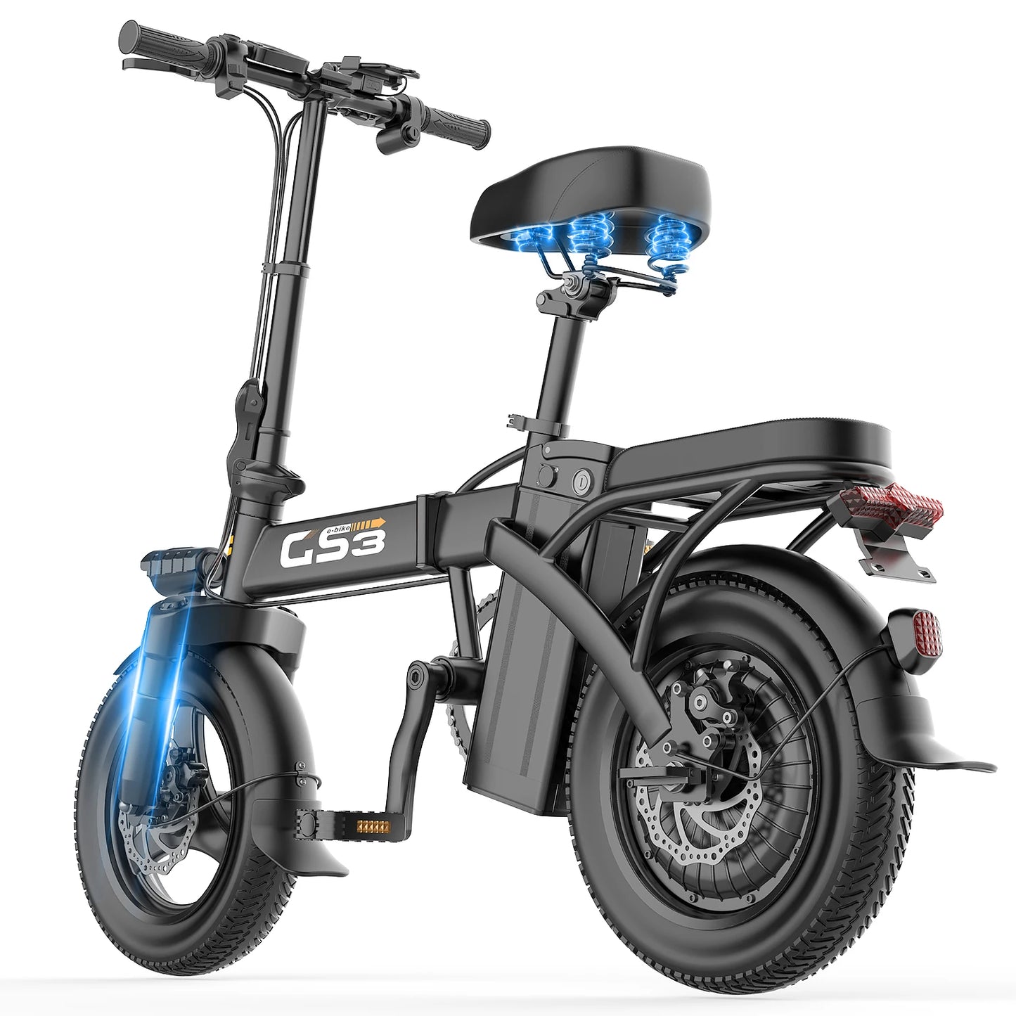 UPlee GE5 Adults Electric Bike 750W Peak Motor 48V 15AH Removable Battery Electric Bicycle 14 Inch Folding Urban leisure e bike
