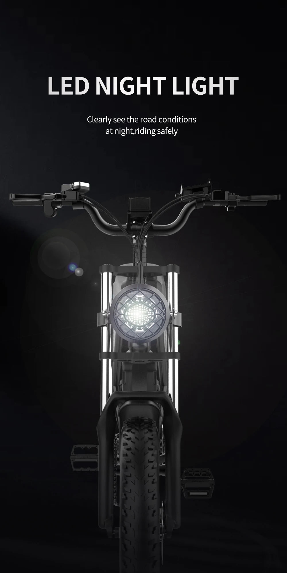 YVY Electric Bike for Adults 1500W 33MPH 48V 20Ah Removable Battery 20" All Terrain for Mountains Sand Fat Tire Ebike Motorcycle