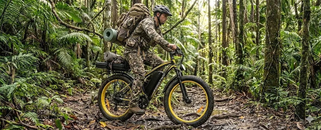 EOEOTWO E01 Electric Bike for Adults 1500W Peak Motor 26" Fat Tire Ebike 34MPH 60Miles Range UL2849 Certified Mountain Bicycle