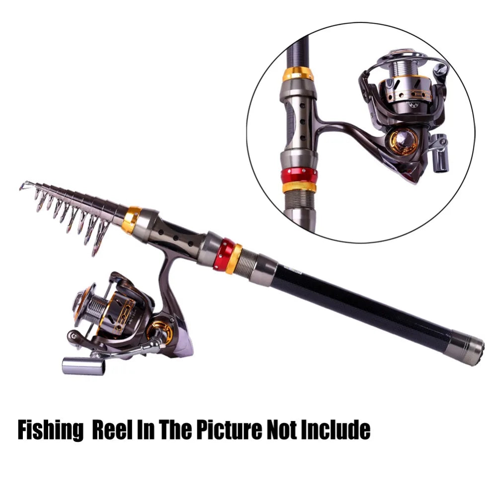 Sougayilang Super Hard 1.8-3.6M Telescopic Fishing Rod 99% Carbon Fiber Sea Fishing Rod Pole Rock Carp Fishing Rod Tackle Poles