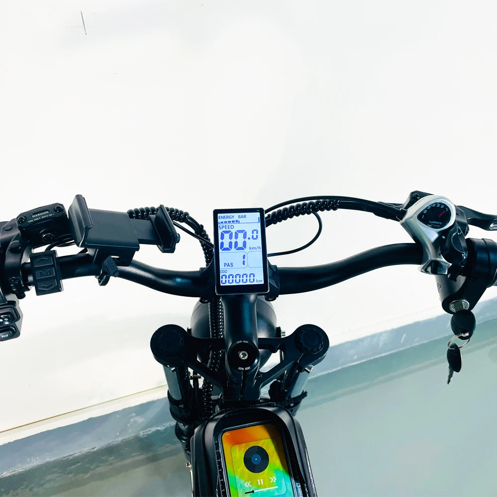 YVY Electric Bike for Adults 1500W 33MPH 48V 20Ah Removable Battery 20" All Terrain for Mountains Sand Fat Tire Ebike Motorcycle