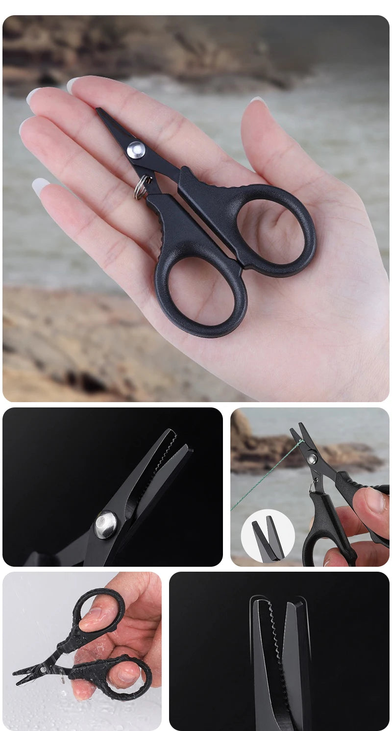 Shawto Aluminium Alloy Fishing Gripper Professional Fishing Lip Grabber Tool Fish Scissors Clip Fish Control Tackle Pliers Gear