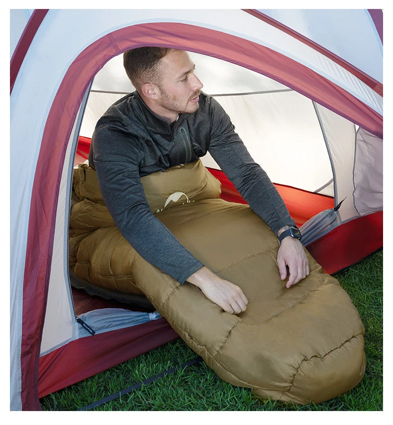 Naturehike Mummy Sleeping Bags MJ300/MJ600 Cotton Camping Adults Sleeping Bag Ultra Winter Warm Mummy Sleeping Bag Indoor