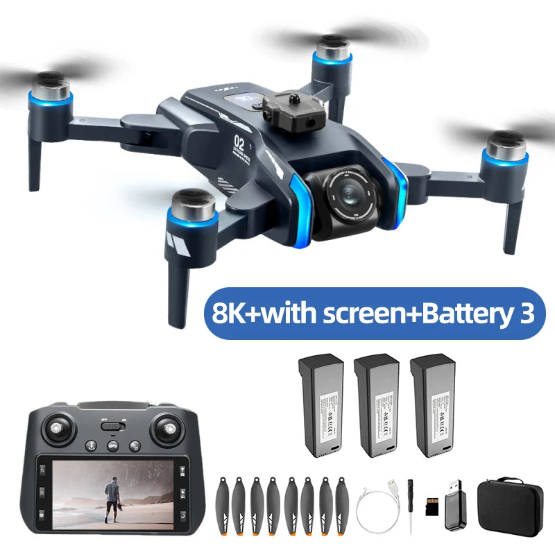 Lenovo  XT808 GPS Drone 4K Professional 8K HD Dual Camera Brushless Motor avoidance WIFI FPV Foldable RC Quadcopter Helicopter