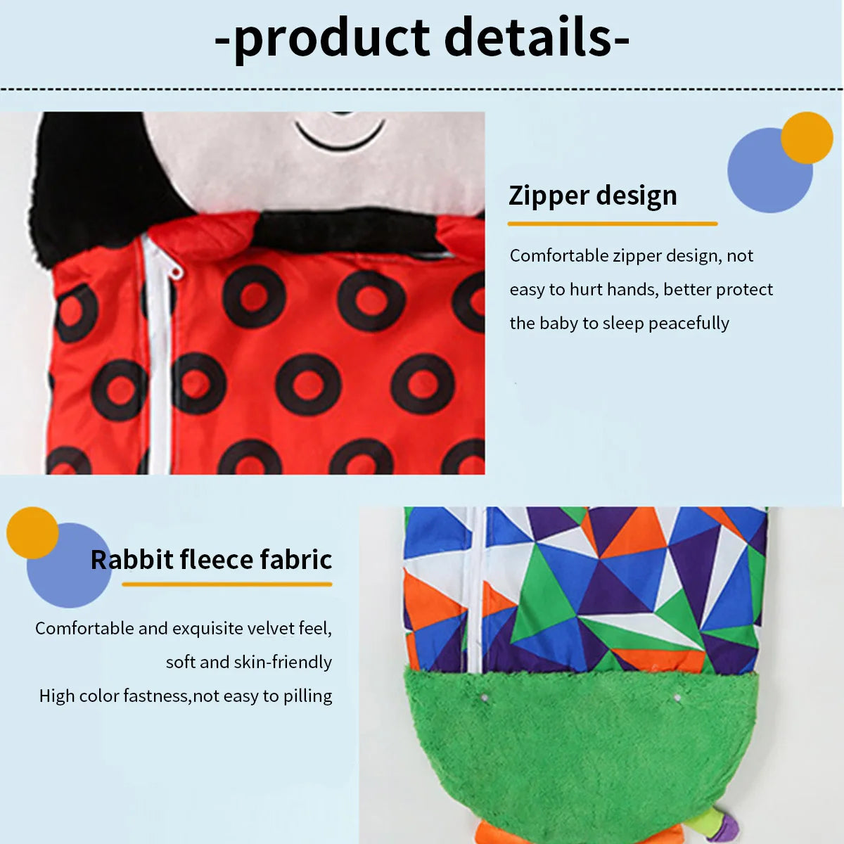 Children's Cartoon Sleeping Bag with Pillow for Birthday Gift Kids Comfy Plush Warm Sleepy Sack Animal Boys Girls Soft Sleepsack