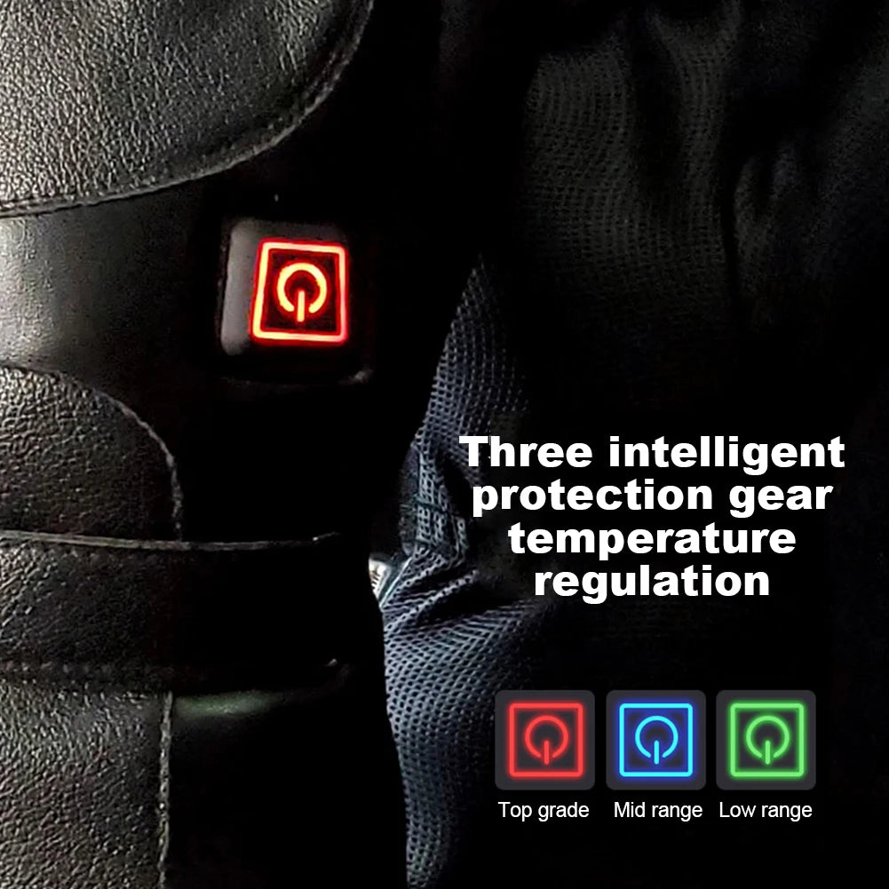 Winter Gloves Rechargeable Heating Gloves Outdoor Riding Skiing Motorcycling Gloves Thermal Touchscreen Gloves  Battery Powered