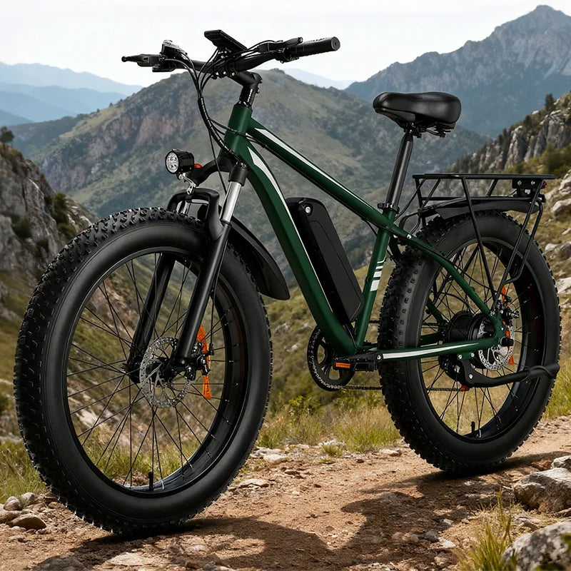 Wholesale off Road 26 Inch Fat Electric Electronic Pedal Assist Cross Trek Bike 1500w Import Bicycle From China