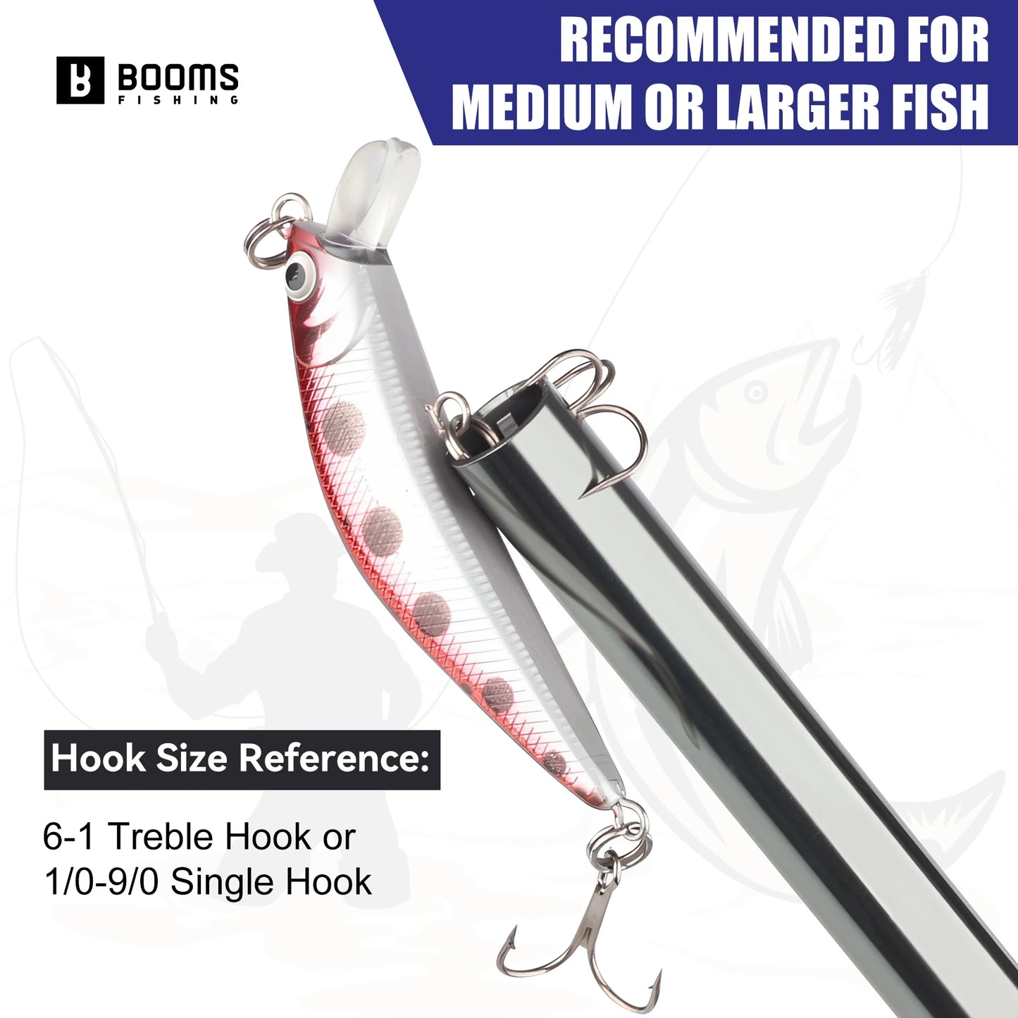 Booms Fishing XW20 Long Fish Hook Remover Reach Dehooker 24cm Fishing Tools Portable Fishing Tackle Accessories with Rope