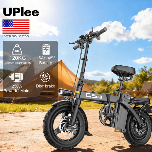 UPlee GS3 Electric Bike 48V 15AH 500W Motor Electric Bicycle 20KM/H Max Speed Motorcycle Style E-bike
