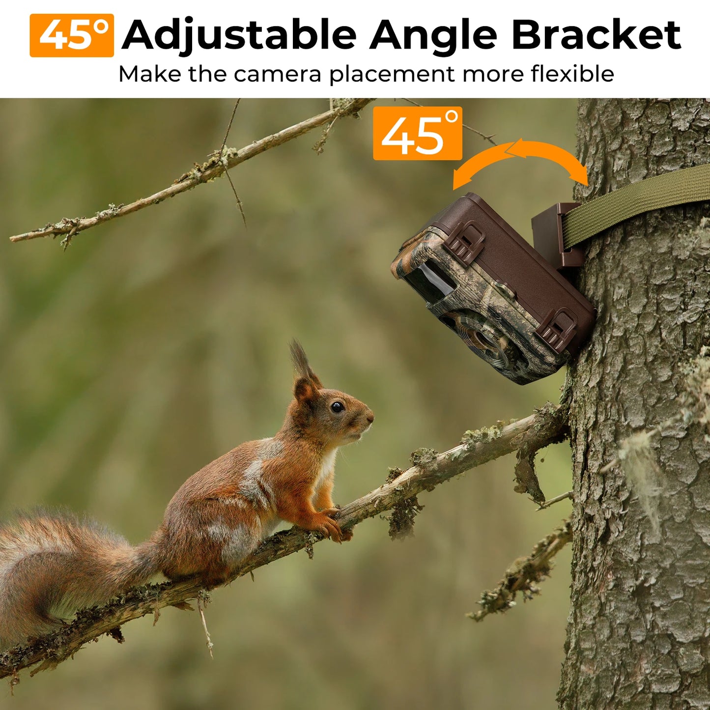 4K WiFi Trail Camera 48MP Game Camera with 0.2s Trigger 120° Detection Starlight Night Vision IP66 Waterproof Cameras For Travel