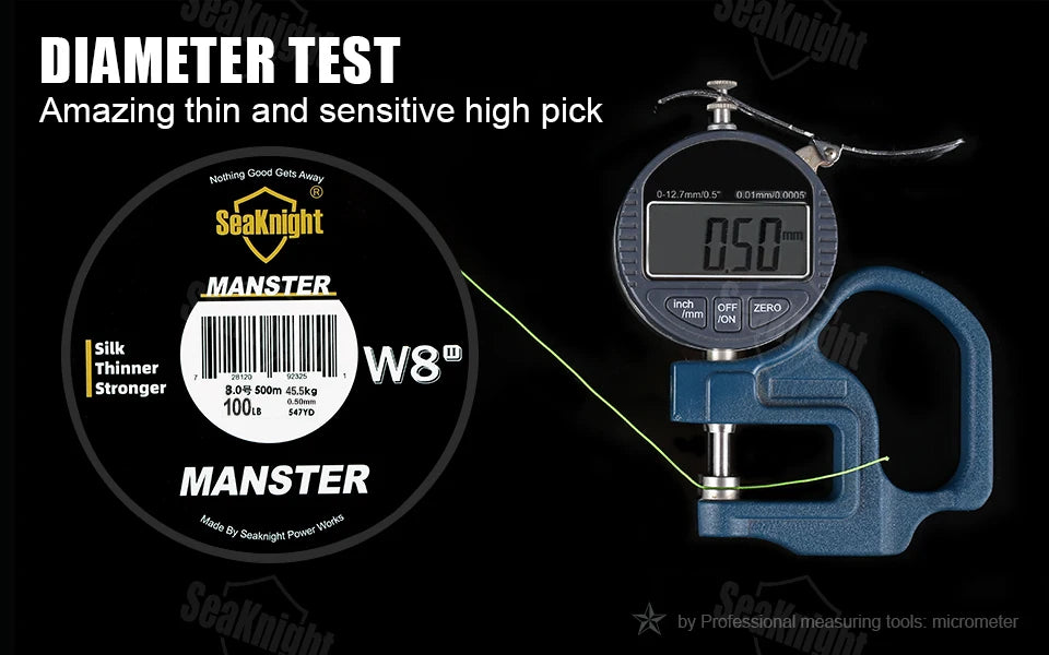 SeaKnight NEW W8 II MANSTER Braid Fishing Line 150M 300M 500M 15-100LB 8 Strands Multifilament PE Line For Freshwater Saltwater