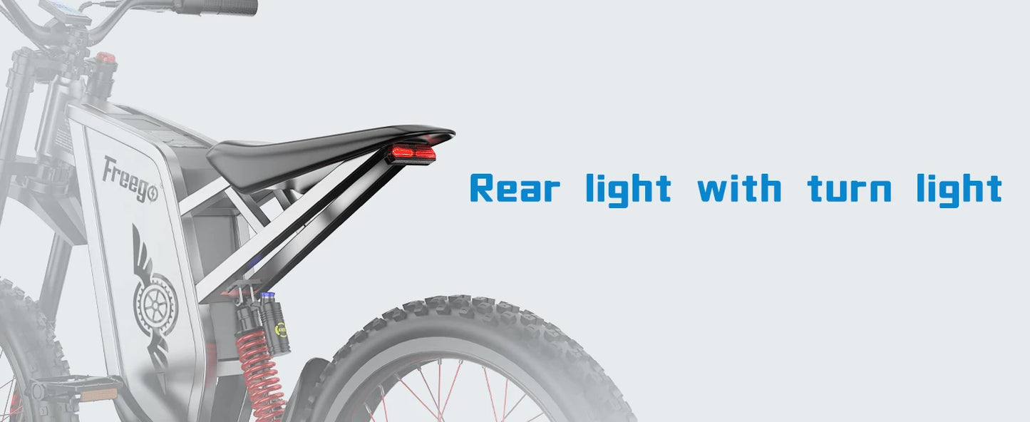 2025 Electric Dirt Bike X2 Pro Electric Motorcycle 6000W(Peak) Motor 1800wh Battery 7 Speed 50MPH Off Road Electric Bicycle