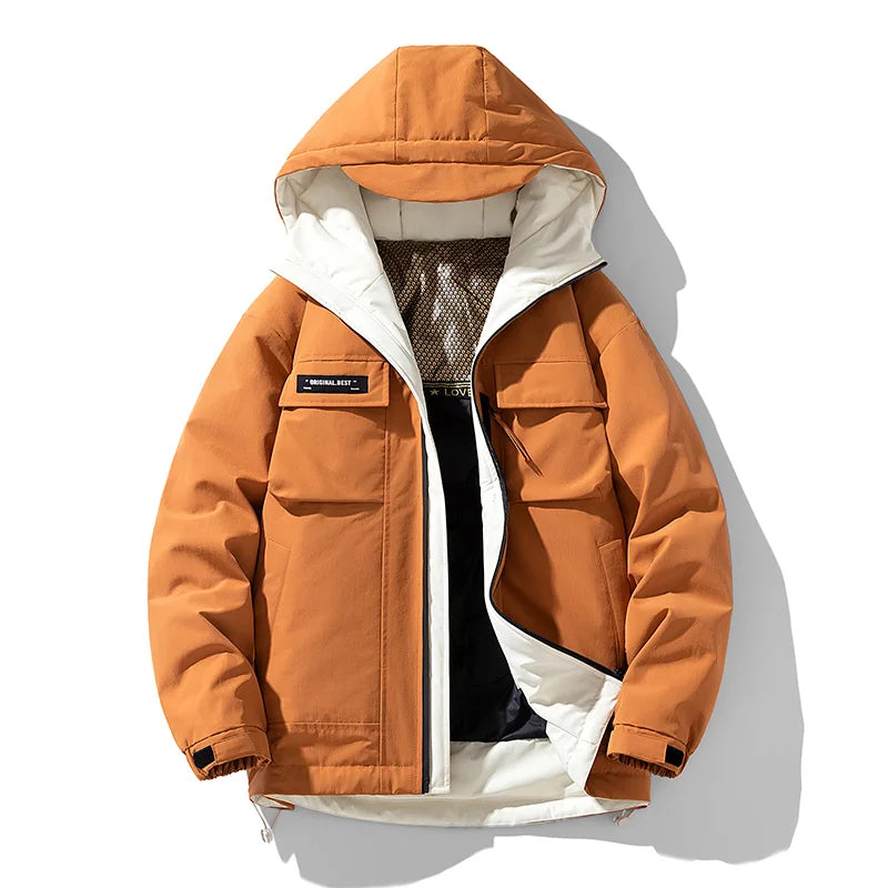 Outdoor Mountaineering Suits Down Jackets Couple Outfits Thickened Windproof Cold-proof Winter Cotton-padded Bread Jackets Coats