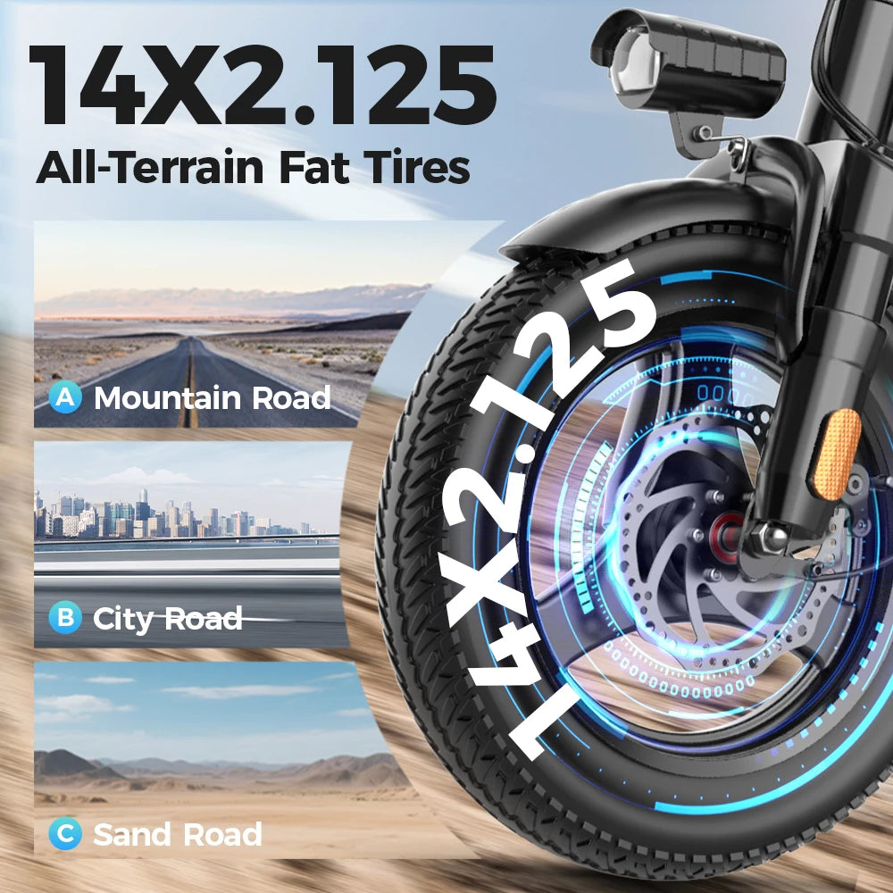 UPlee GS3 Electric Bike 48V 15AH 500W Motor Electric Bicycle 20KM/H Max Speed Motorcycle Style E-bike