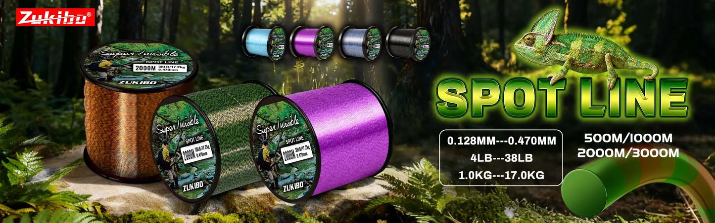 ZUKIBO Ghost 836 500M 8 Strands Braided Fishing Line Advanced Braid PE Line anti-UV Seawater Proof Coating Sinking Fishing Line