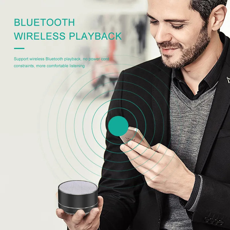 A10 Portable Bluetooth Speaker Music Stereo Surround Mini USB Outdoor Subwoofer Speaker Audio Player Speaker Mic Support SD Card
