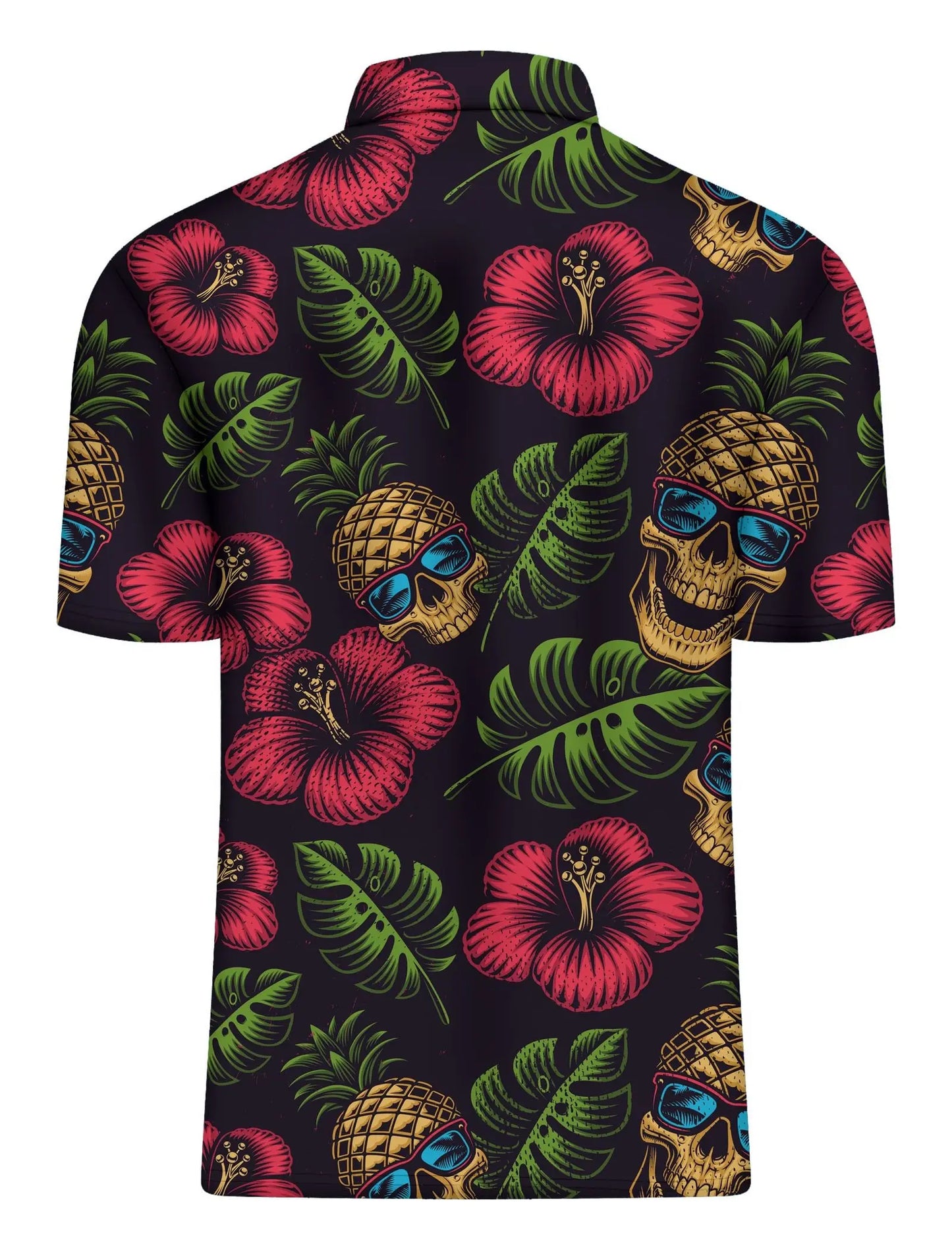 Men's Golf Shirt Hawaii Golf Polo Shirt Tennis Sports T-shirt Soft Breathable Elastic Fabric Short Sleeve