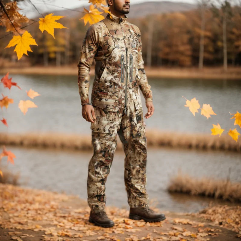 High quality duck hunting outdoor work camouflage pants hunting Hudson Bibs