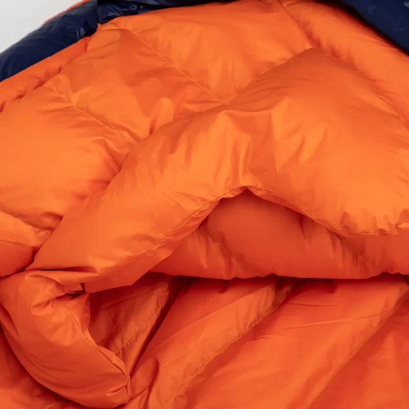 JUNGLEKING Ultralight Mummy Duck Down Sleeping Bag Outdoor Backpacking Camping Hiking Travel Spring Summer Autumn WinterPortable