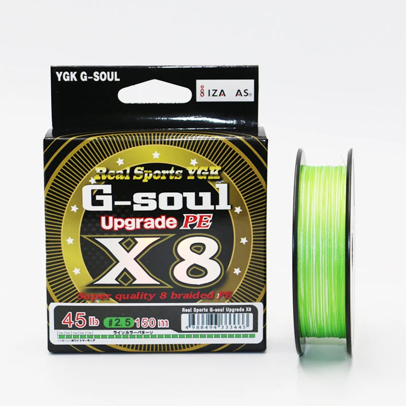 X8 BRAID Upgrade Braid Fishing Line Super Strong 8 Strands Multifilament PE line 150M 200M 14LB-60LB