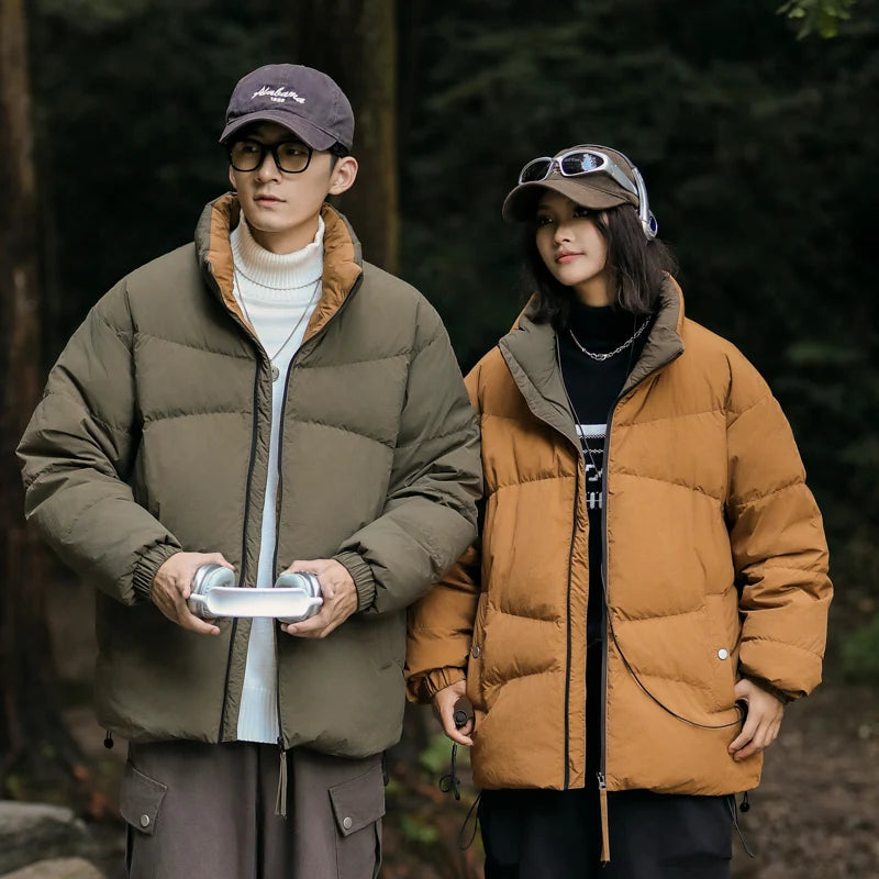 Outdoor Mountaineering Suits Down Jackets Couple Outfits Thickened Windproof Cold-proof Winter Cotton-padded Bread Jackets Coats