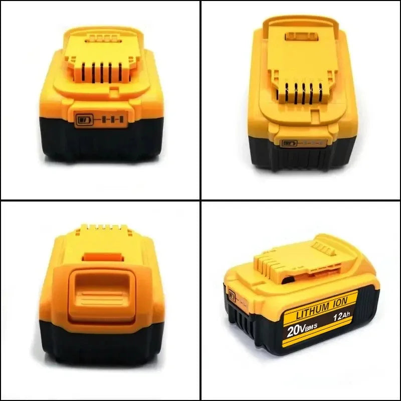 For DeWal Original 20V 12.0Ah MAX Battery Power Tool Replacement For DeWalt DCB184 DCB182 DCB200 20V 6A 18Volt 20v Battery.