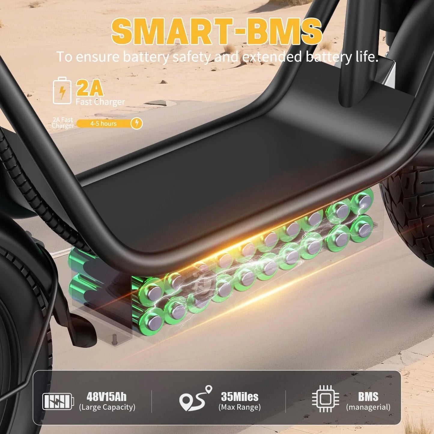 UPlee GQ8 Electric Bike For Adults, Folding Electric Bike, 250W Peak Motor, Scooter EBike With 14" Tire 48V 15AH Battery