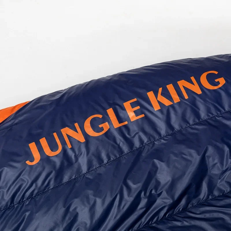 JUNGLEKING Ultralight Mummy Duck Down Sleeping Bag Outdoor Backpacking Camping Hiking Travel Spring Summer Autumn WinterPortable