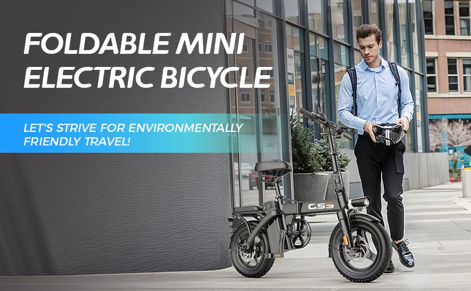 UPlee GS3 Electric Bike 48V 15AH 500W Motor Electric Bicycle 20KM/H Max Speed Motorcycle Style E-bike