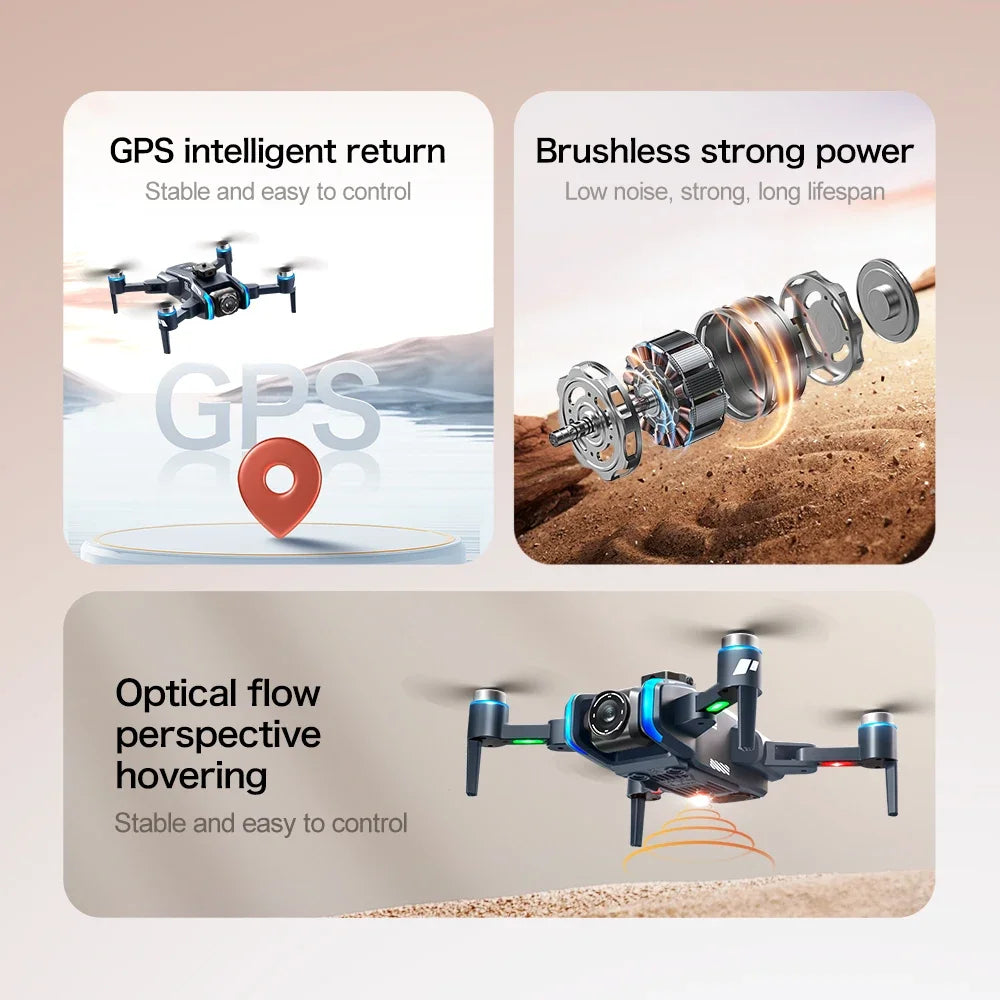 Lenovo  XT808 GPS Drone 4K Professional 8K HD Dual Camera Brushless Motor avoidance WIFI FPV Foldable RC Quadcopter Helicopter
