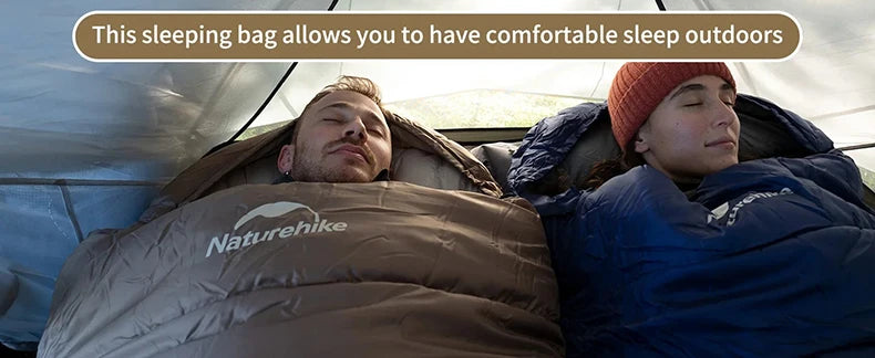 Naturehike Mummy Sleeping Bags MJ300/MJ600 Cotton Camping Adults Sleeping Bag Ultra Winter Warm Mummy Sleeping Bag Indoor
