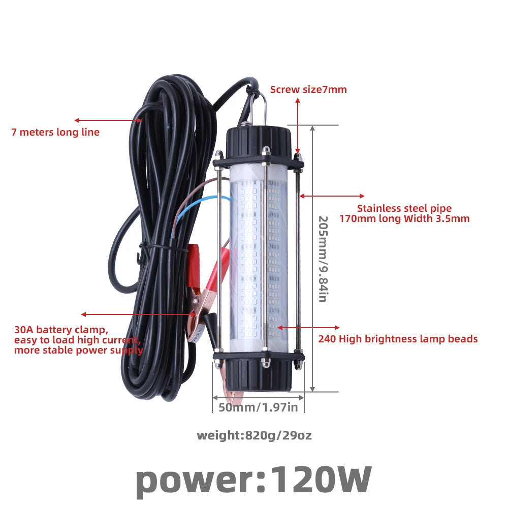 1 high-power fishing light with a wide range of fishing lights to effectively attract fish underwater