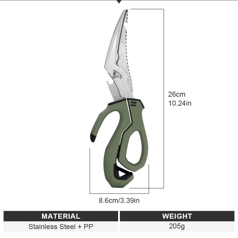 Shawto Aluminium Alloy Fishing Gripper Professional Fishing Lip Grabber Tool Fish Scissors Clip Fish Control Tackle Pliers Gear