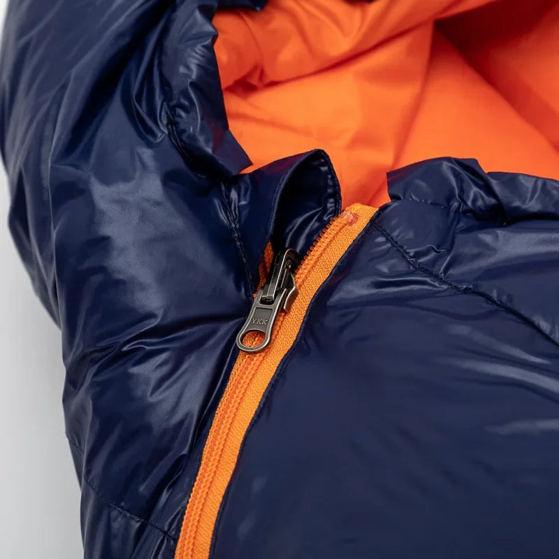 JUNGLEKING Ultralight Mummy Duck Down Sleeping Bag Outdoor Backpacking Camping Hiking Travel Spring Summer Autumn WinterPortable