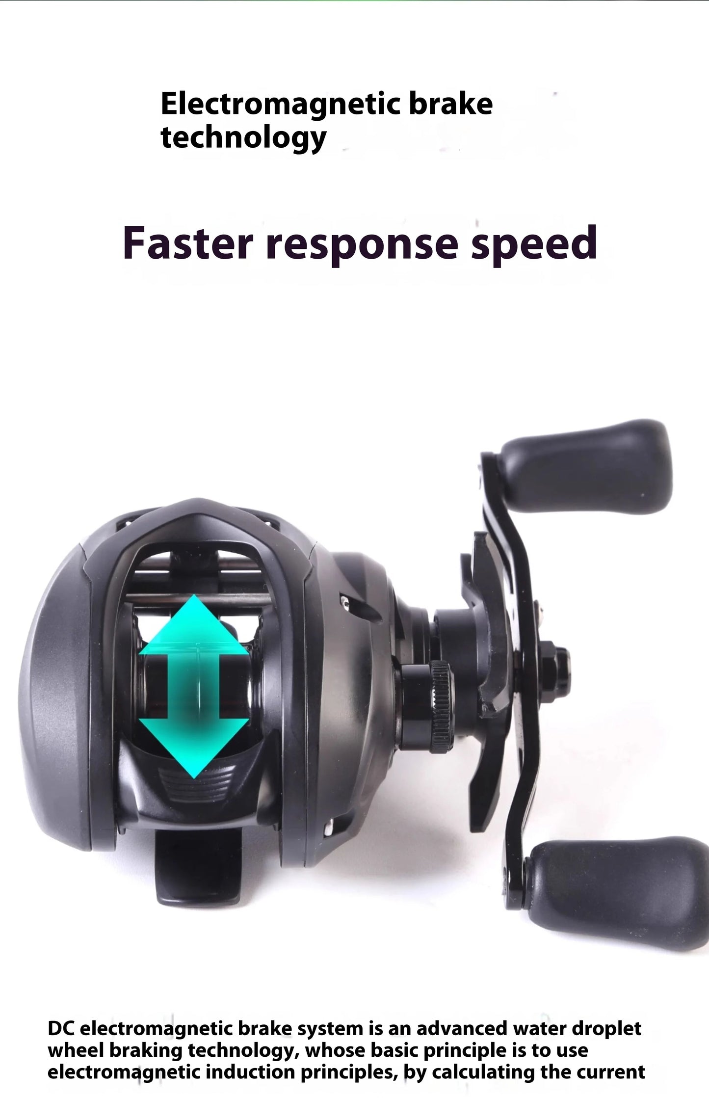 New Lufaxi Unparalleled 7.1: 1 Baitcast Fishing Reels DC 160g Electronic Brake All-metal Bait Cast Fishing Reels Fishing Tool