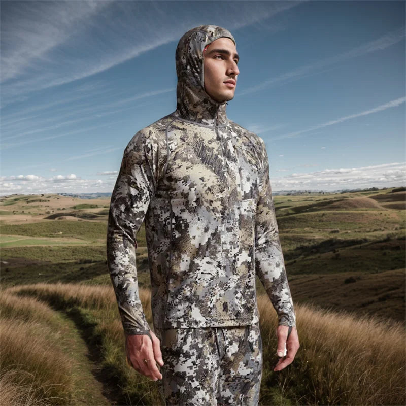 Ainfad Core Lightweight hoodie camouflage clothing Mask pullover hunting fishing hoodie