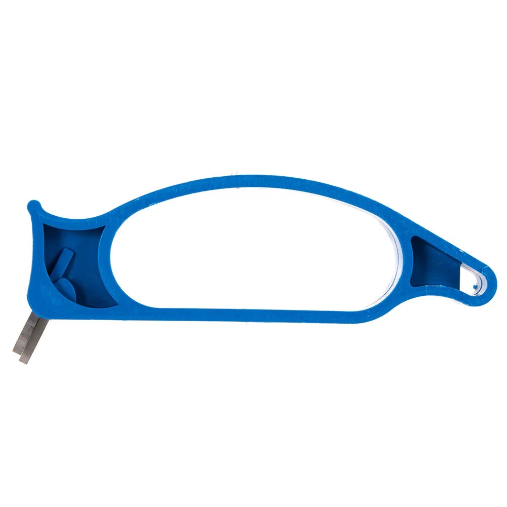 1/2/3pcs Winter Ice Fishing File Portable Blue Spiral Drilling Bit ABS Diamond Ice Auger Blade Sharpener Outdoor Tackles Tools
