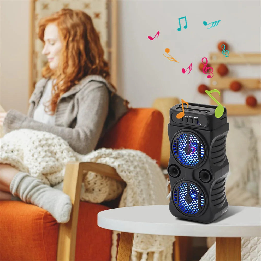 1000W Portable Bluetooth Outdoor Speaker Music Stereo Subwoofer Bass USB Power Supply For Dancing Party Family Karaoke Speaker