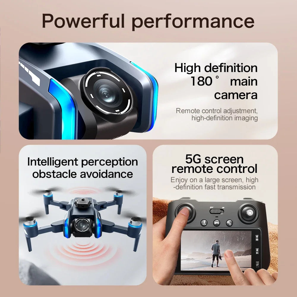 Lenovo  XT808 GPS Drone 4K Professional 8K HD Dual Camera Brushless Motor avoidance WIFI FPV Foldable RC Quadcopter Helicopter