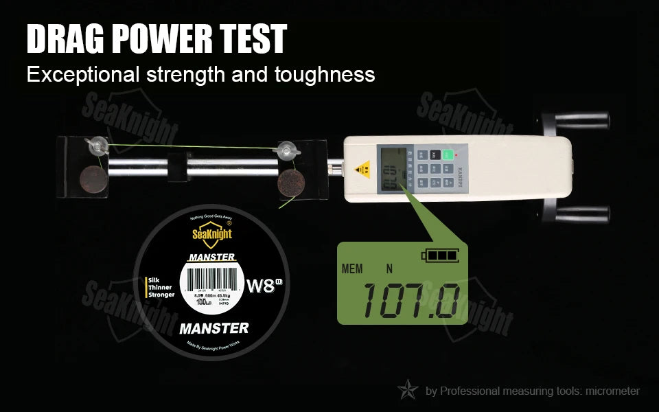SeaKnight NEW W8 II MANSTER Braid Fishing Line 150M 300M 500M 15-100LB 8 Strands Multifilament PE Line For Freshwater Saltwater