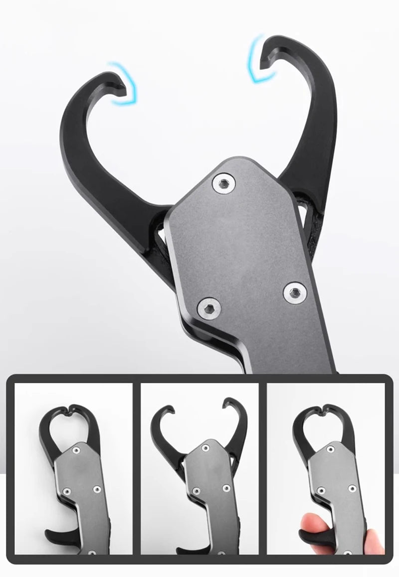 Shawto Aluminium Alloy Fishing Gripper Professional Fishing Lip Grabber Tool Fish Scissors Clip Fish Control Tackle Pliers Gear