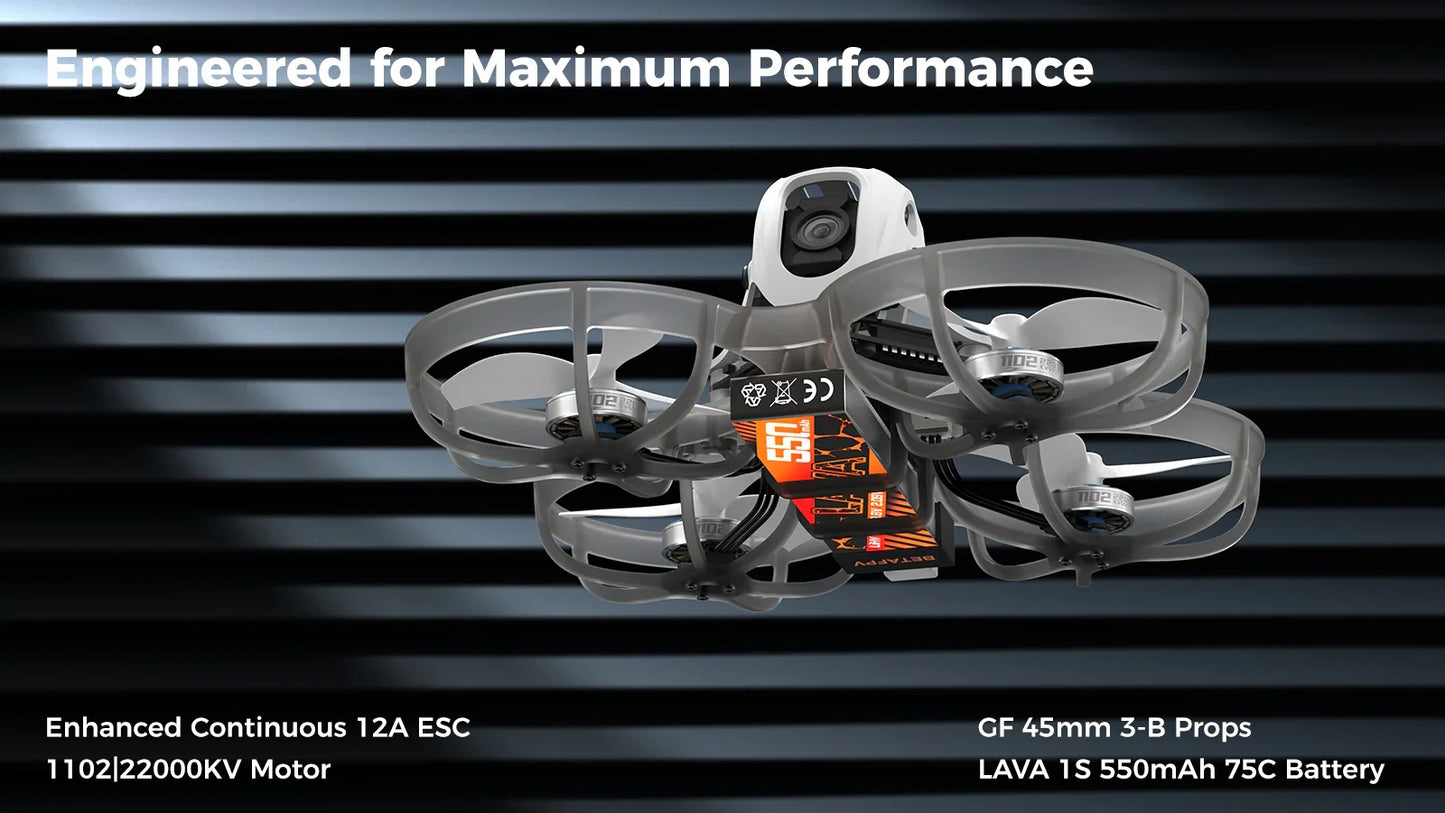 BETAFPV Meteor75 Pro Brushless Whoop Quadcopter DJI O4/PNP Version with Matrix 1S 3IN1 HD FC and 1102 Motor Mini Smart RC Drones