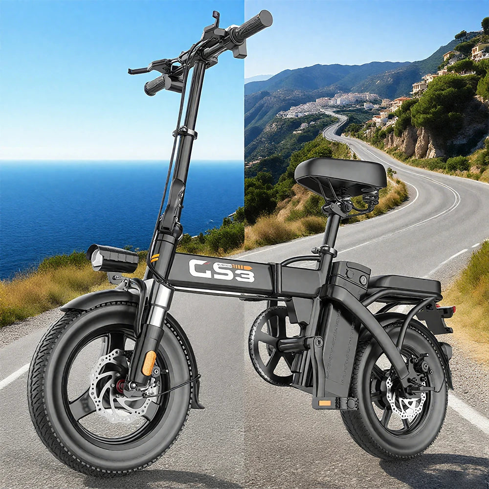 UPlee GS3 Electric Bike 48V 15AH 500W Motor Electric Bicycle 20KM/H Max Speed Motorcycle Style E-bike
