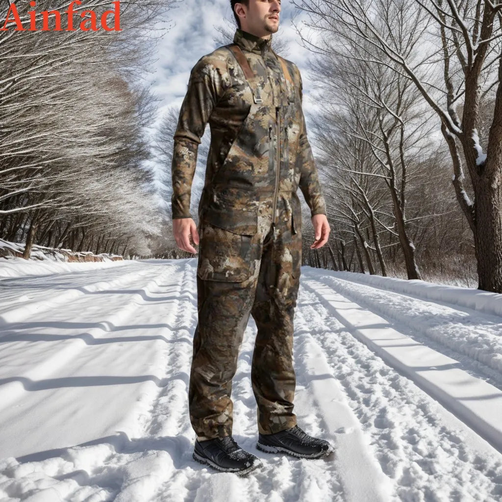High quality duck hunting outdoor work camouflage pants hunting Hudson Bibs