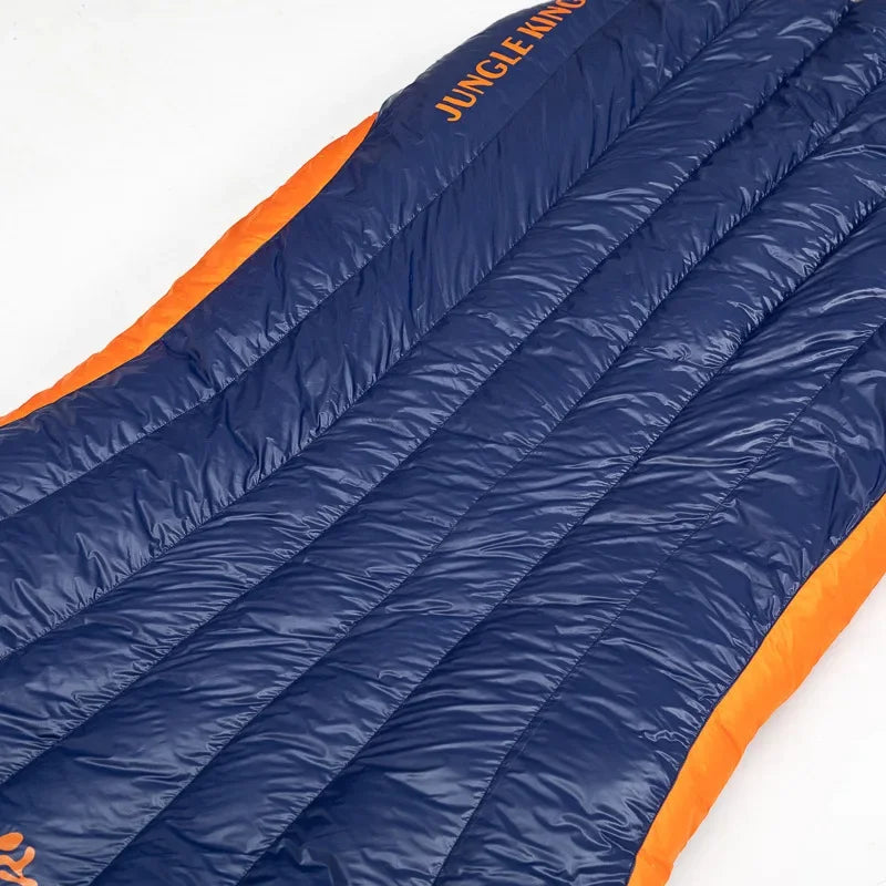JUNGLEKING Ultralight Mummy Duck Down Sleeping Bag Outdoor Backpacking Camping Hiking Travel Spring Summer Autumn WinterPortable