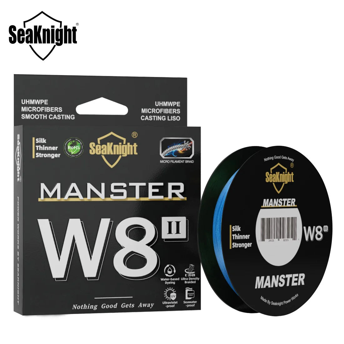 SeaKnight NEW W8 II MANSTER Braid Fishing Line 150M 300M 500M 15-100LB 8 Strands Multifilament PE Line For Freshwater Saltwater