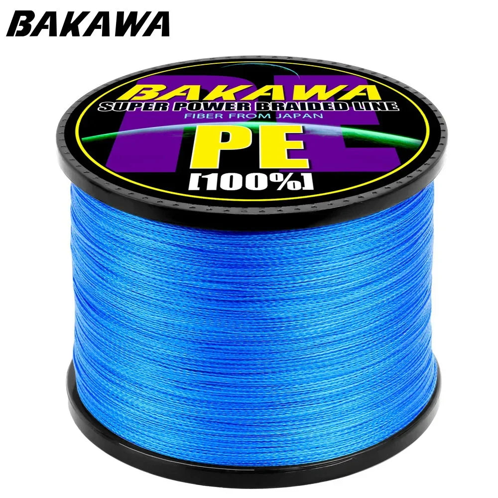 BAKAWA  4 Strands Braided Fishing Lines Multifilament Pesca 100M 300M 500M 1000M Carp Wire Japan Abrasion Resistant Pe Line